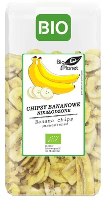 CHIPSY BANANOWE NIESŁODZONE BIO 150 g - BIO PLANET