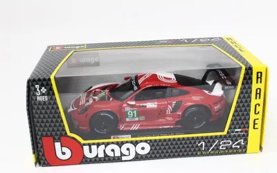 Obrázok produktu pre BBURAGO Porsche 911 RSR LM, Model superšportového automobilu, predmontovaný, 1:24, Porsche 911 RSR LM, Akékoľvek pohlavie, Kov, Plast
