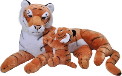 Produktbild von Wild Republic - Kuscheltier - Mom & Baby Jumbo - Tiger
