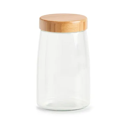 Immagine prodotto di Barattolo di vetro con coperchio ermetico in bambù, 1600 ml