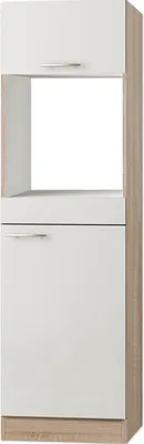 Produktbild von Optifit Backofen/Kühlumbauschrank für 88er Einbaukühlschrank Dakar286 BxTxH 60 x 57,1 x 206,8 cm weiß glänzend zerlegt A