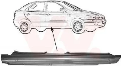 Produktbild von VAN WEZEL 1757104 Schweller Reparaturblech Einstiegblech Rechts für FIAT BRAVA (182)