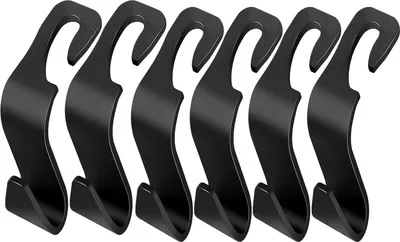Produktbild von 6 Stücke AutoZubehör Innenraum, Auto Gadgets Innenraum für Autositz Autositz Rücksitzhaken Kopfstütze Kleiderbügel Handtaschenhalter Taschenhaken