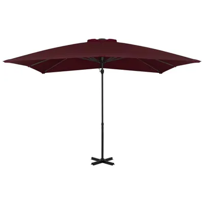 Produktbild von vidaXL Ampelschirm mit Aluminium-Mast 250x250 cm Bordeauxrot