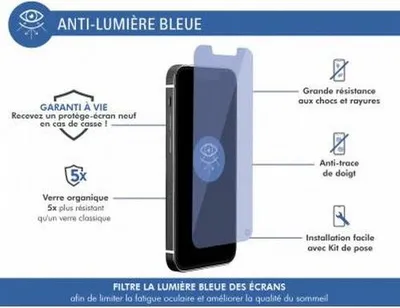 Produktbild von Force Glass, Glas-Folie Blaulichtfilter Apple iPhone 13 mini, Transparent