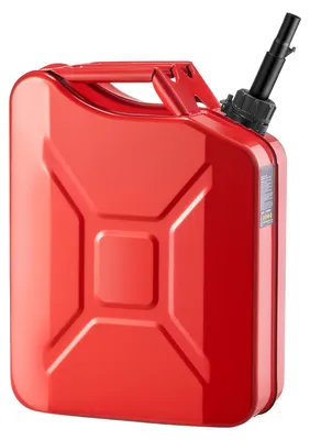 Obrázok produktu pre SucceBuy 20-litrová kovová kanistra na palivo s výtokom a ergonomickou rukoväťou, prietok 6 l/min, odolná proti vytekaniu a korózii, vhodná pre autá, motocykle, terénne vozidlá (ATV) a úžitkové terénne vozidlá (UTV), červená