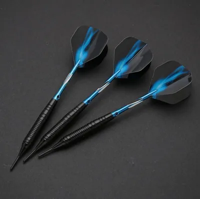 Produktbild von Soft Dartpfeile 18g Set Aluminium Schaft Hard Box Case Dartscheibe Turnier D9