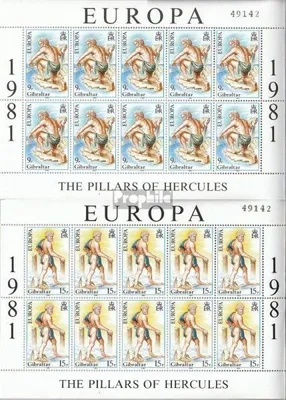 Produktbild von Briefmarken Gibraltar 1981 Mi 416Klb-417Klb Kleinbögen (kompl.Ausg.) postfrisch Europa