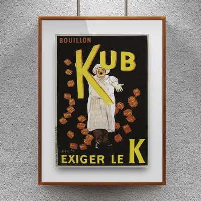 Produktbild von Vintage-Plakat - Werbekunst kochen - A3 (29,7 cm x 42 cm)