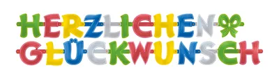 Obrázek produktu pro Kette Herzlichen Glueckwunsch