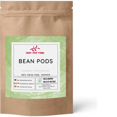 Produktbild von Herbs from Poland Bohnenschalen – Unterstützen Blutzuckerregulation & Harnwege, Entwässernd & stoffwechselanregend, 100% Natürlich – 500g