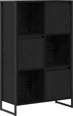Produktbild von vidaXL Bücherregal Schwarz Eichen-Optik 68 x 30 x 108.5 cm
