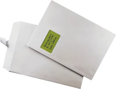 Image de mayer-network 30005501 Enveloppes d'expédition C4 , avec fenêtre, gommées, 100 g/qm, blanc, 250 pièces