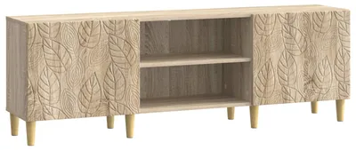 Image de Meuble TV vidaXL 150 x 31 x 50 cm en bois d'ingénierie chêne Sonoma