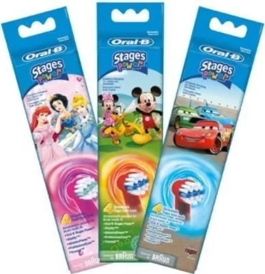 Produktbild von Oral-B Stages Power 4er, 4 Stück(e), Pink, Weiß, Deutschland, 22 g, 18 mm, 60 mm