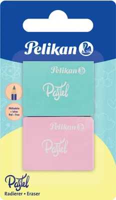 Produktbild von Pelikan 818100 - Gummi - Aqua-Farbe - Pink - Sichtverpackung - 2 Stück(e)