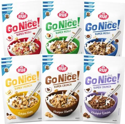 Produktbild von RUF GoNice! Müsli Probier Set (18 Stück)