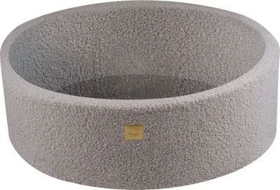Image de MeowBaby Piscine sèche ronde 90x30cm pour enfants sans balles, Boucle, Gris