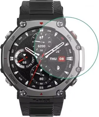 Produktbild von Strap-it Displayschutzfolie aus Glas – passend für Amazfit T-Rex 3