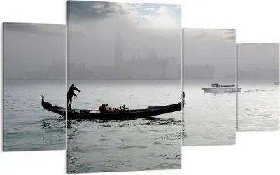Produktbild von Bild auf Leinwand - Leinwandbild - Venedig italien stadt wasser - 160x90cm - Wand Bild - Wanddeko - Leinwanddruck - Bilder - Kunstdruck - Wanddekoration - Leinwand bilder - Wandkunst - DL160x90-2669