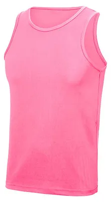 Obrázek produktu pro Just Cool JC007 | Cool Tílko Sportovní tričko - WRAP cert. Výroba - Barva: Electric Pink - Velikost: L