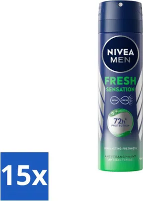 Immagine prodotto di NIVEA MEN - Deodorante Spray - Sensazione di freschezza - 150 ml - Confezione risparmio - 15 pezzi