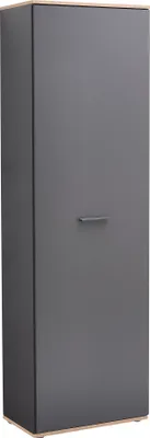 Produktbild von Garderobenschrank >Fynn< in Anthrazit / Artisan Eiche Nachbildung - 60x199x38 (BxHxT)