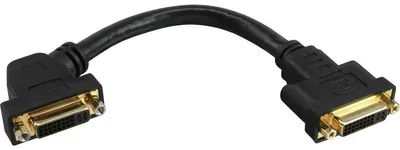 Zdjęcie produktu dla InLine 17301G, DVI-I, DVI-I, Żeńska/Żeńska, 0,2 m, Czarny