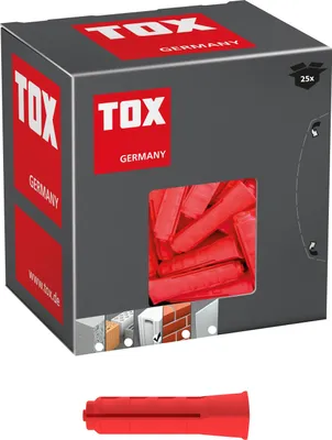 Produktbild von TOX 096 100 041, Schrauben- & Dübelsatz, Beton, Kunststoff, Rot, 1 cm, 55 mm
