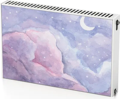 Produktbild von Mondsterne – Magnetische Heizkörperabdeckung – 90x60 cm – Magnet Heizkörperabdeckung – 3D Würfel – Heizkörperverkleidung – Magnetische Wandverkleidung – Wetterfest
