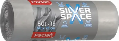 Zdjęcie produktu dla WORKI NA ŚMIECI 60 l 18 sztuki Paclan SZARE