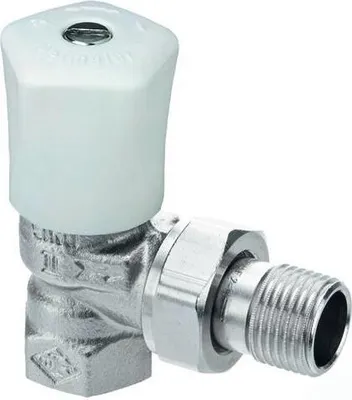 Produktbild von HEIMEIER Regulierventil Mikrotherm Eckform, DN 20, Rotguß vernickelt