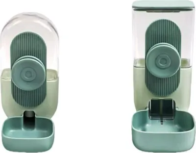 Image de INF Distributeur d'eau et de nourriture suspendu pour animaux - 800ml & 870ml