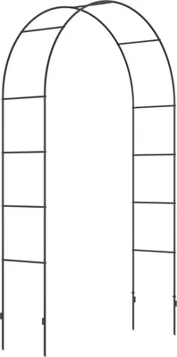 Produktbild von Rosenbogen Metall Torbogen Gartenbogen Kletterpflanzen Rankpflanzen Schwarz 140X40X240Cm