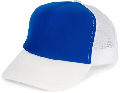 Produktbild von styleBREAKER Uni 5-Panel Trucker Cap mit Mesh-Einsatz | verstellbares Basecap mit Click Snap Verschluss | luftiges Netz Cap für Damen und Herren
