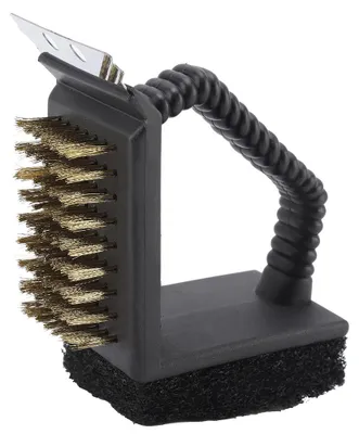 Produktbild von BBQ-Reiniger, multifunktionale 3-in-1-Reinigungsbürste aus robustem Edelstahl für Grillöfen
