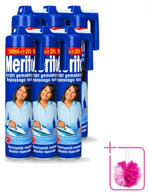 Productafbeelding van 6 x Merito strikspray - 500 ml - Voordeelverpakking - 6 stuks