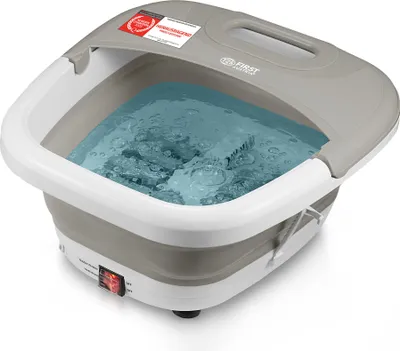 Produktbild von TZS First Austria - Fußsprudelbad 450W - 3 Aufsätzen & 8 Massagerollen - Infrarot- & Heizfunktion - Klappbar