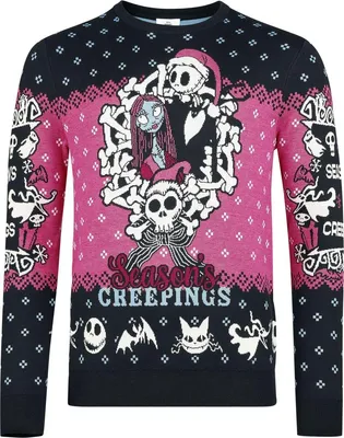 Produktbild von The Nightmare Before Christmas Weihnachtspullover Herren Making Christmas Fright multicolor M