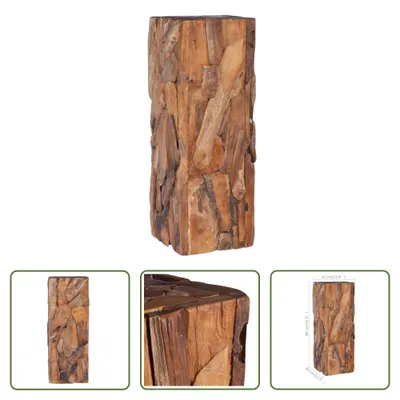 Produktbild von The Living Store Beistelltisch 30x30x80 cm Massivholz Teak