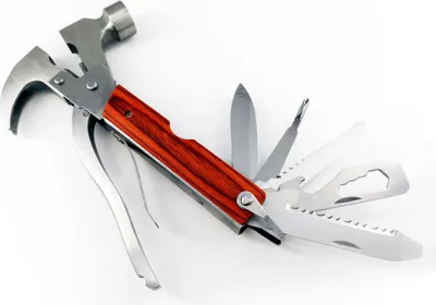 Produktbild von Multitool Hammer Stahl Faltbarer Mehrzweck Camping Hammer Multitool für Outdoor Wandern Angeln