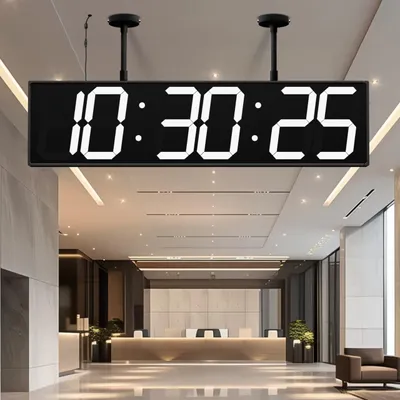 Image de Horloge mural numérique double face avec un grand écran