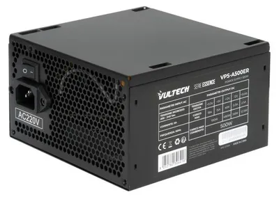 Obrázek produktu pro Vultech VPS-A500ER, 500 W, Nadproud, Nadměrná zátěž, 24-pin ATX, 60 cm, 600 mm, 60 cm