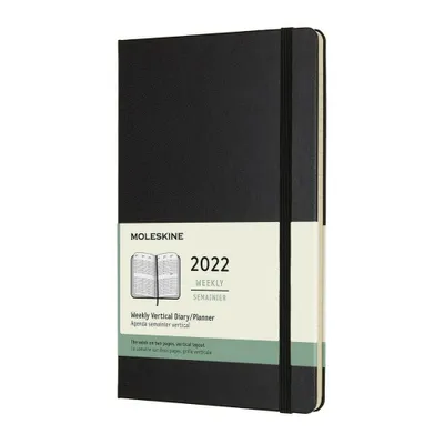 Obrázok produktu pre Plánovač Moleskine, formát A5, čierny, na 12 mesiacov, rok 2022