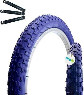 Obrázok produktu pre 1 x Roverstone 20" cyklistická pneumatika tmavomodrá 54-406 (20x2.125) vrátane páky na pneumatiky maxxi4you