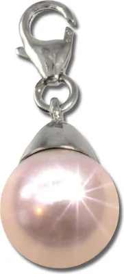 Produktbild von SilberDream Charm Anhänger rosa Muschel-Perle 925er Echt Silber FC211A