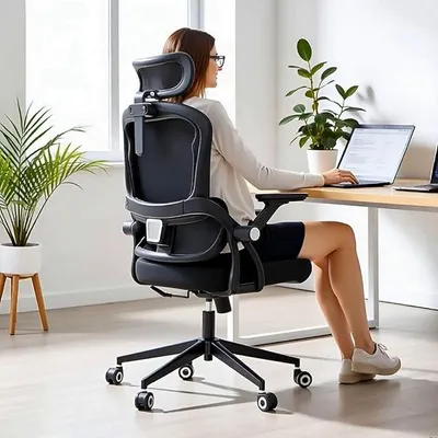 Imagen del producto de Silla de oficina ergonómica, silla de escritorio, color