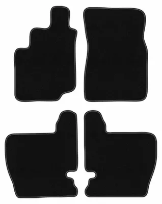 Image de Tapis de sol en moquette pour SsangYong Musso 1993-2005 (SUV) – jeu 4 pièces, noirs, sur mesure – Wielganizator BASIC