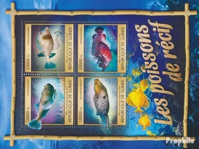 Produktbild von Briefmarken Guinea 2016 Mi 11791-11794 Kleinbogen (kompl. Ausgabe) postfrisch Rifffische