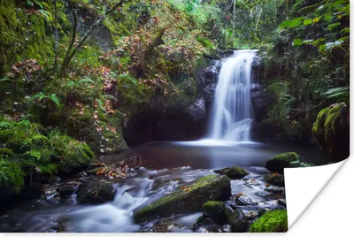 Produktbild von MuchoWow® Poster Wasserfall - Natur - Wasser 180x120 cm - Fotoplakat
